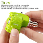 6 in 1 High Pressure Car Wash Nozzle | 14 Inch Quick Connect for 1/4 Pressure Washers