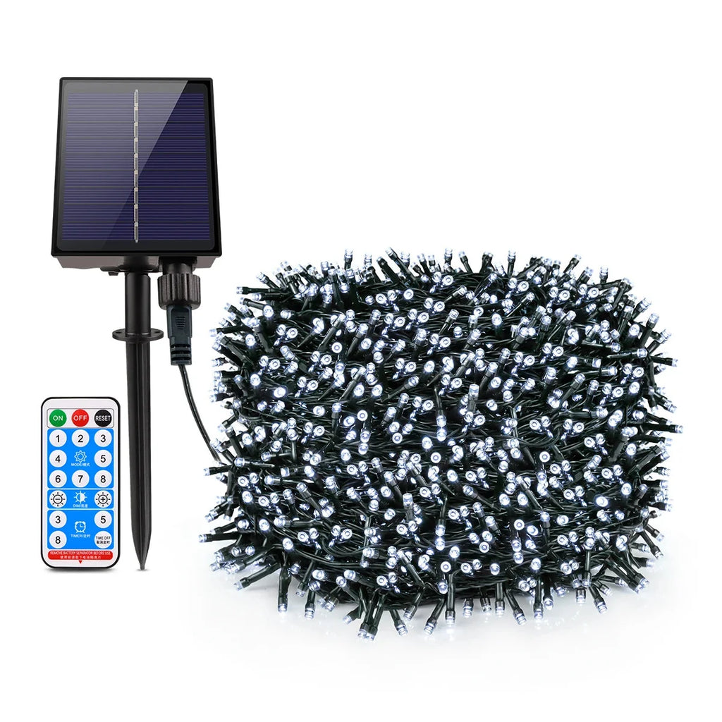 100M Long, 1000 LEDs Waterproof Solar Panel String Light