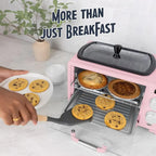 All-in-One Vintage Breakfast Griddle Toaster Coffee-maker