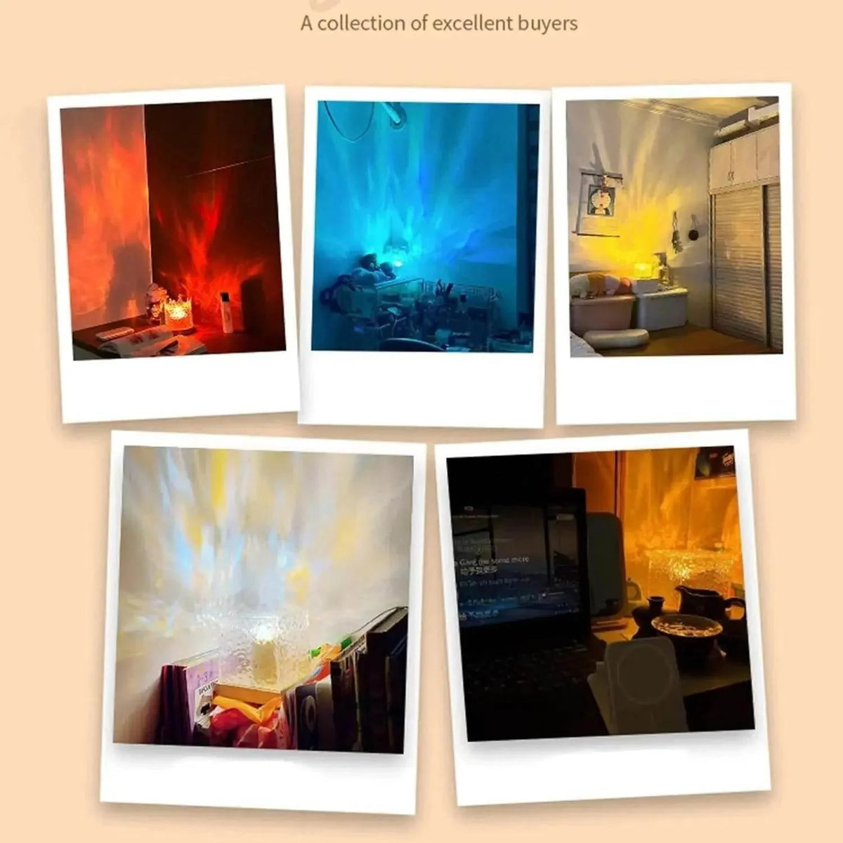 Viral Wave Projector Light 16 Colors Midnight Aura