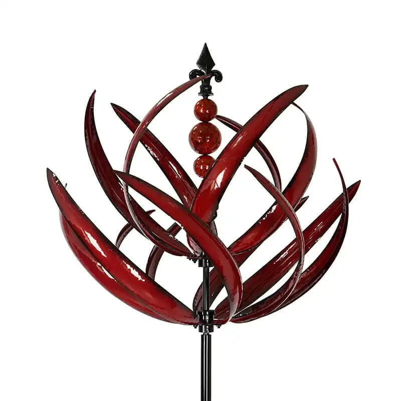 Red or Blue Wind Spinner Metal Windmill
