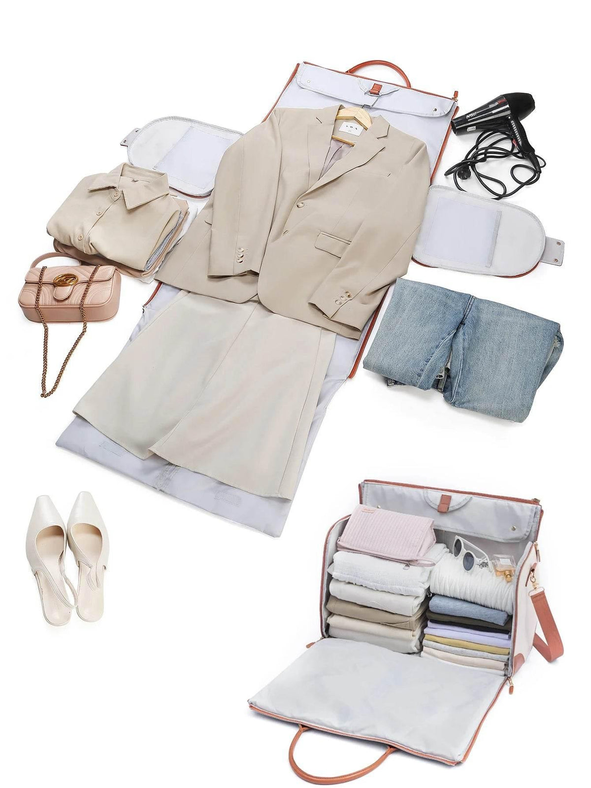 Viral Carry-on Foldable Trolley Bag, Big Space, Easy Travel!