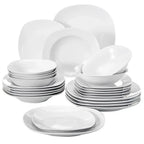 MALACASA Elisa 24-Pc Ceramic Porcelain Tableware