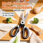 Multipurpose Kitchen Scissors Heavy Duty | Ergonomic Shears for Everyday Cutting