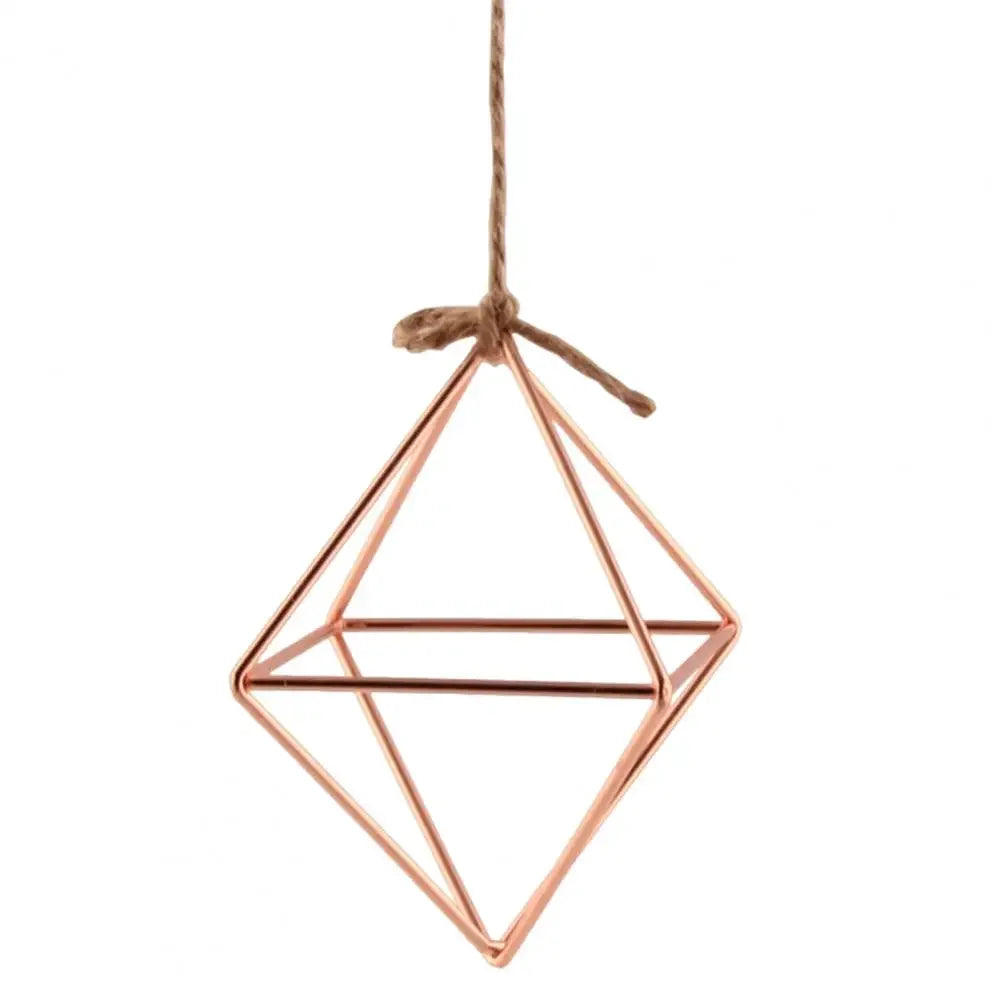 Modern Iron & Macrame Flower Hanger