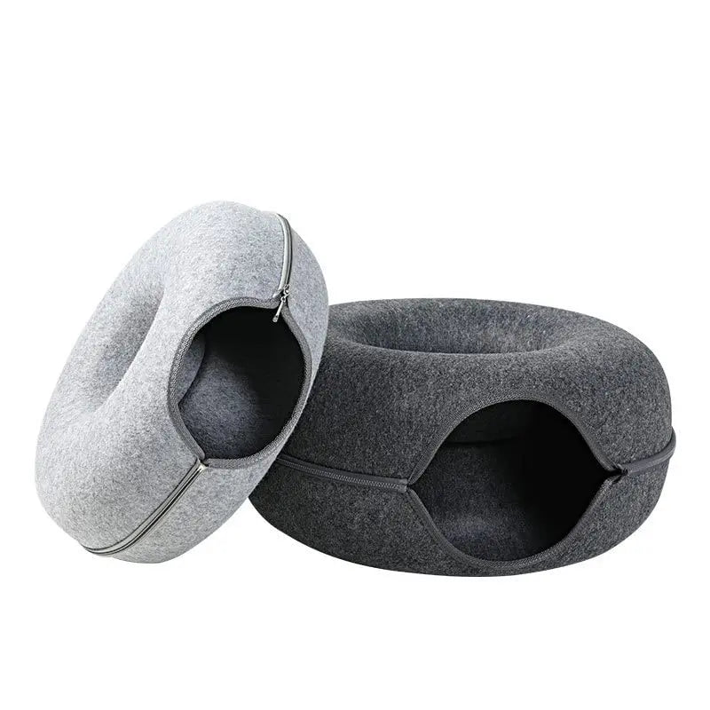 Interactive Tunnel/Donut Cat Bed & House