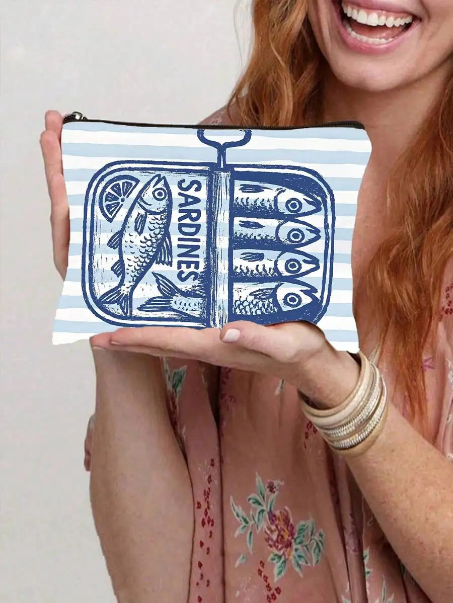 Reusable Tote Bag And Cosmetic Pouch Set