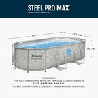 Above Ground Steel Swim Vista Pool 14'x8'2"x39.5"