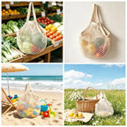 Reusable Cotton Grocery Bags Pack Of 3