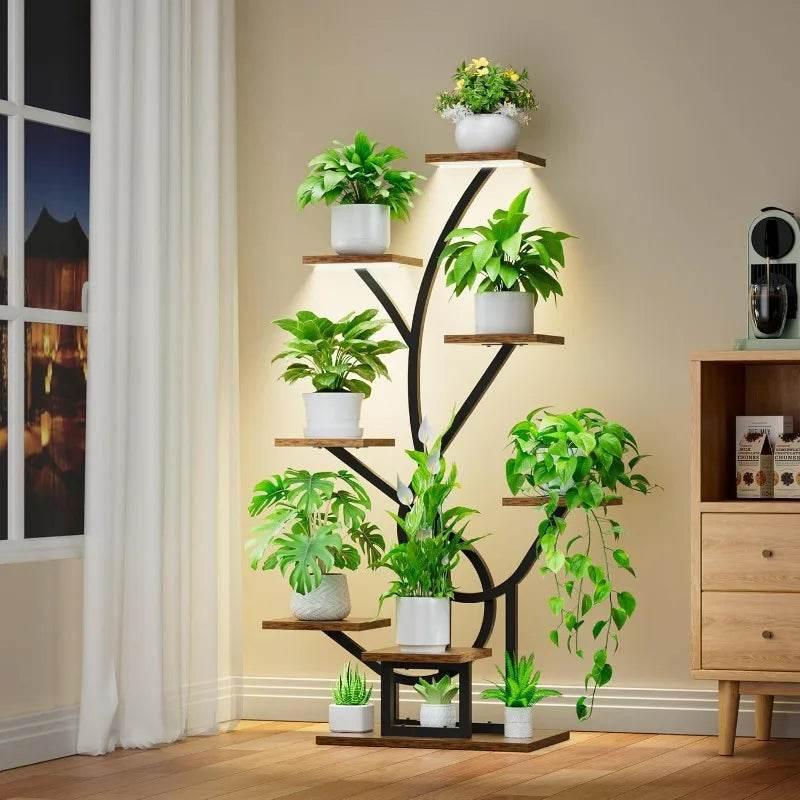 GlowGrow 8-Tier Plant Stand – Elevate & Illuminate!