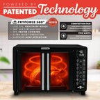 Gourmia French-Door Air Fryer, Convection Oven – 25 Qt