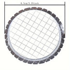 1pc Round Grid Cutter Slicer | Stainless Steel Vegetable Chopper