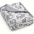 Ultra-Soft Paw Print Dog Blanket | Cozy Machine Washable Pet Bed Pad