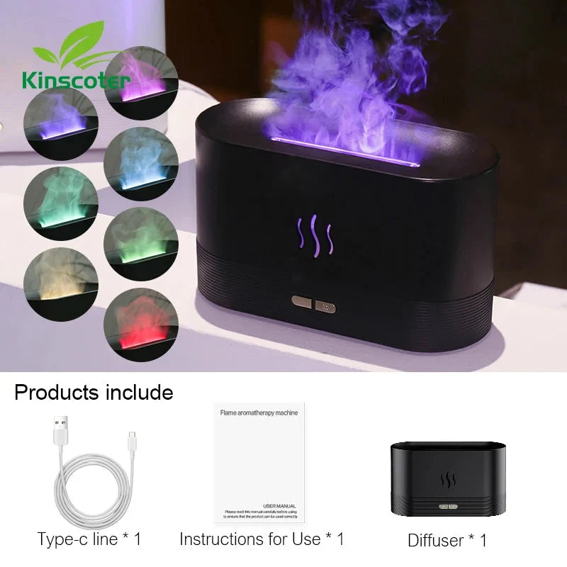 Aroma Diffuser Air Humidifier Ultrasonic Cool Mist Maker, 2 Base Colors