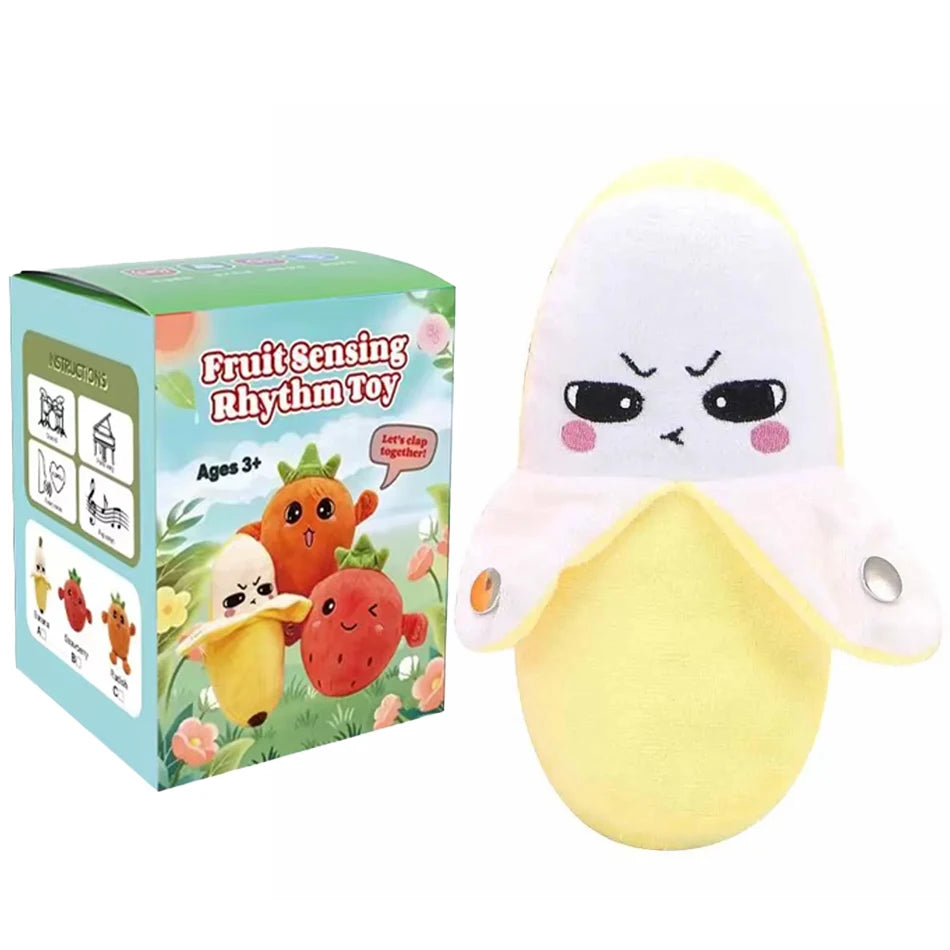 Interactive Plush Musical Fruit Induction Toy