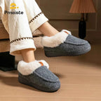 Warm Cozy Platform Wedge Memory Foam Slippers