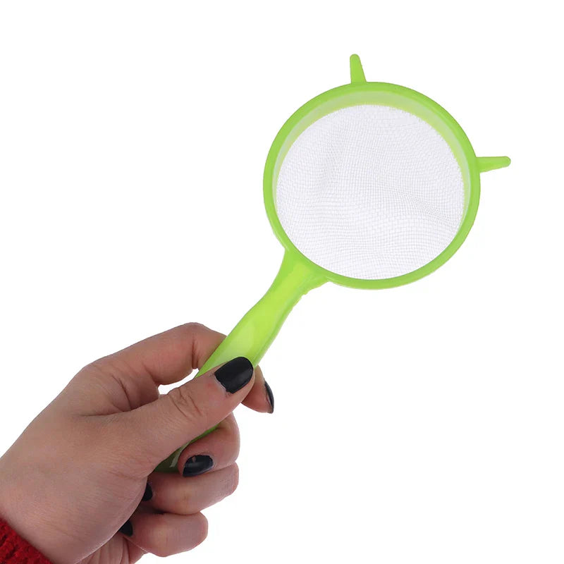 3pcs Plastic Fine Mesh Scoop, Strainer, Sieve and Colander for Baking and Cooking