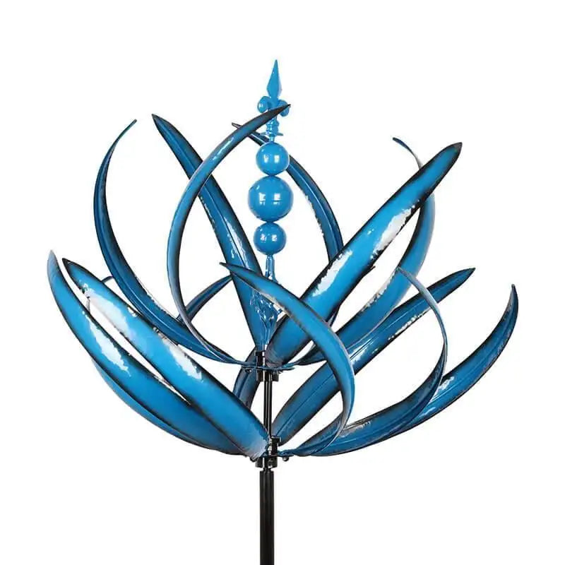 Red or Blue Wind Spinner Metal Windmill