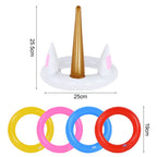 Unicorn Inflatable Ring Toss Game | Kids Beach Pool Toy