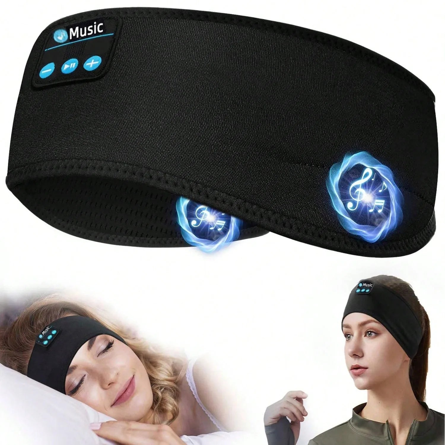 Bluetooth Headphones Headband Wireless With HD Stereo
