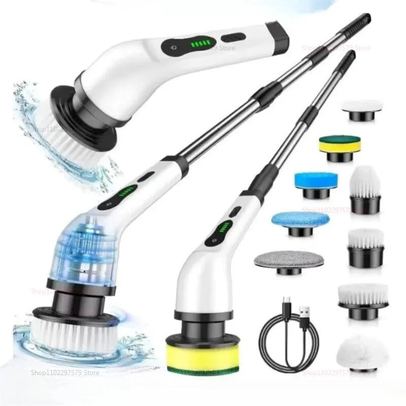 9-in-1 Cordless Spin Scrubber & Extension Wand