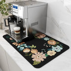 Absorbent Dish Drying & Coffee Station Mat, Various Colors, Sizes