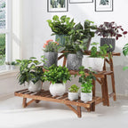 3-Tier Ladder Shelf Wood Plant Stand