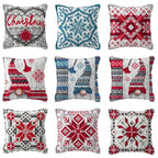 DIY Latch Hook Rug Kits Snowman Santa Claus Hat Embroidery Cushion Pillow Cover