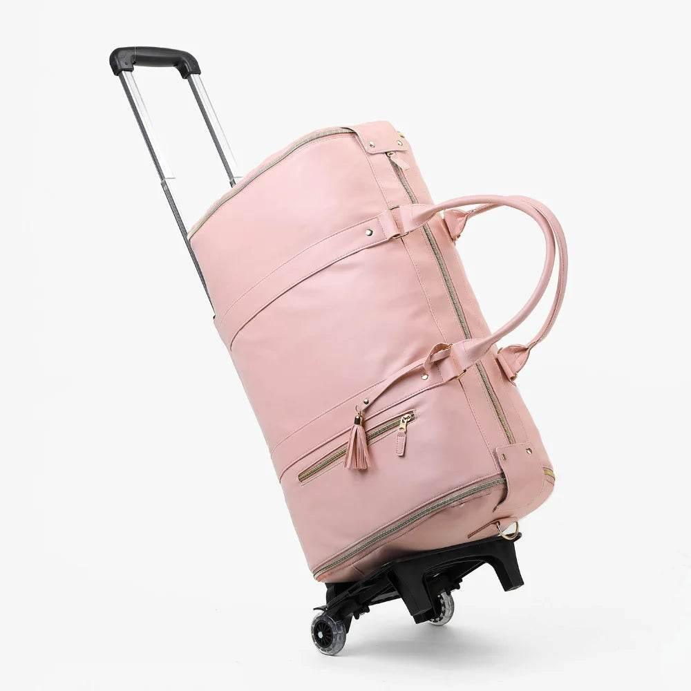 Viral Carry-on Foldable Trolley Bag, Big Space, Easy Travel!