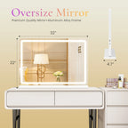 LED Vanity Mirror, Aluminum Frame Dimmable