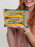Reusable Tote Bag And Cosmetic Pouch Set