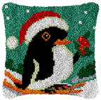 DIY Latch Hook Rug Kits Snowman Santa Claus Hat Embroidery Cushion Pillow Cover