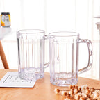 500ML Transparent Beer Mug | Unbreakable Plastic Cup for Drinks