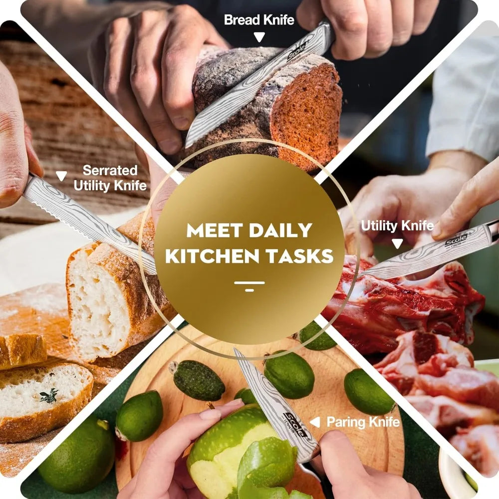 7-Piece Ultra Sharp German Chef Knife Set