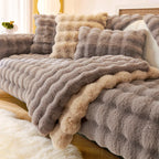 Faux Fur VelvetTouch Couch Cover Cat & Dog Proof Modern & Stylish