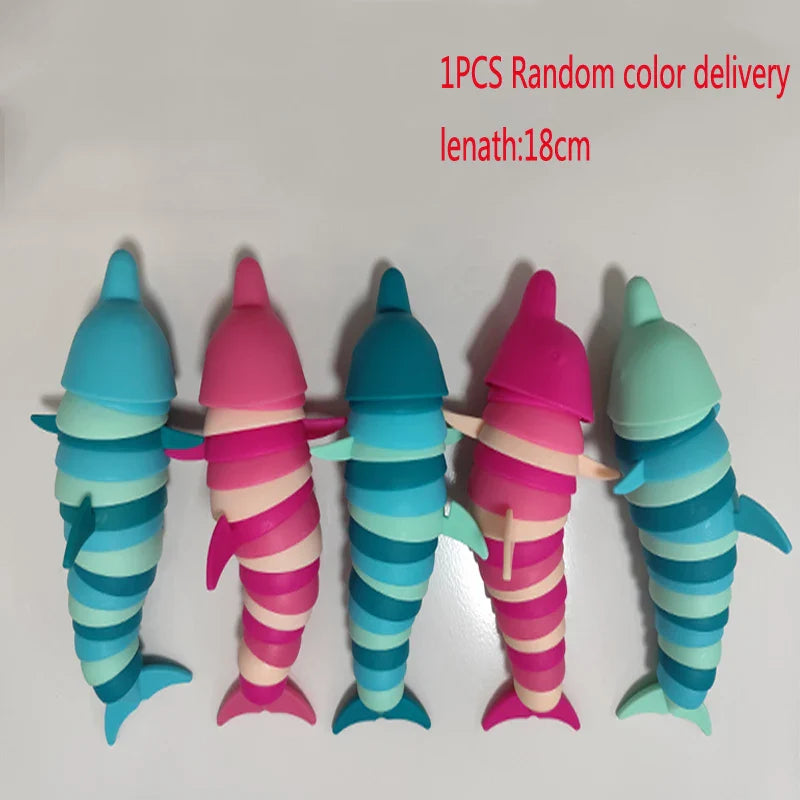 3D Articulated Shark Stress Reliever, Sensory Fidget Toy
