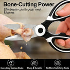 Multipurpose Kitchen Scissors Heavy Duty | Ergonomic Shears for Everyday Cutting
