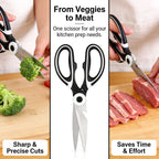Multipurpose Kitchen Scissors Heavy Duty | Ergonomic Shears for Everyday Cutting