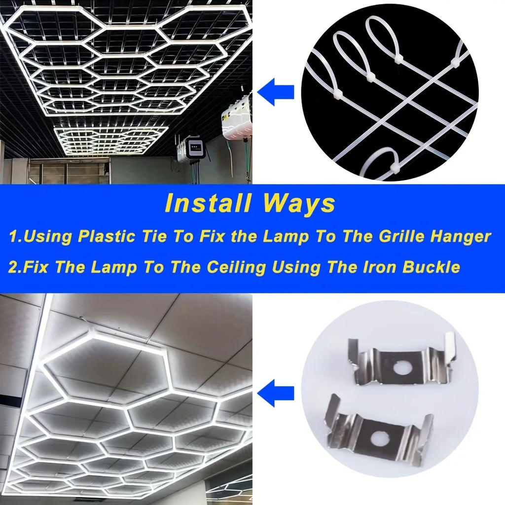 Hexagon LED Honeycomb Garage/Shop Light