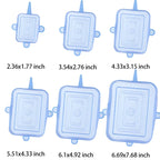 6 Pcs Silicone Stretch Lids for Kitchen Food Covers | Universal Bowl Caps