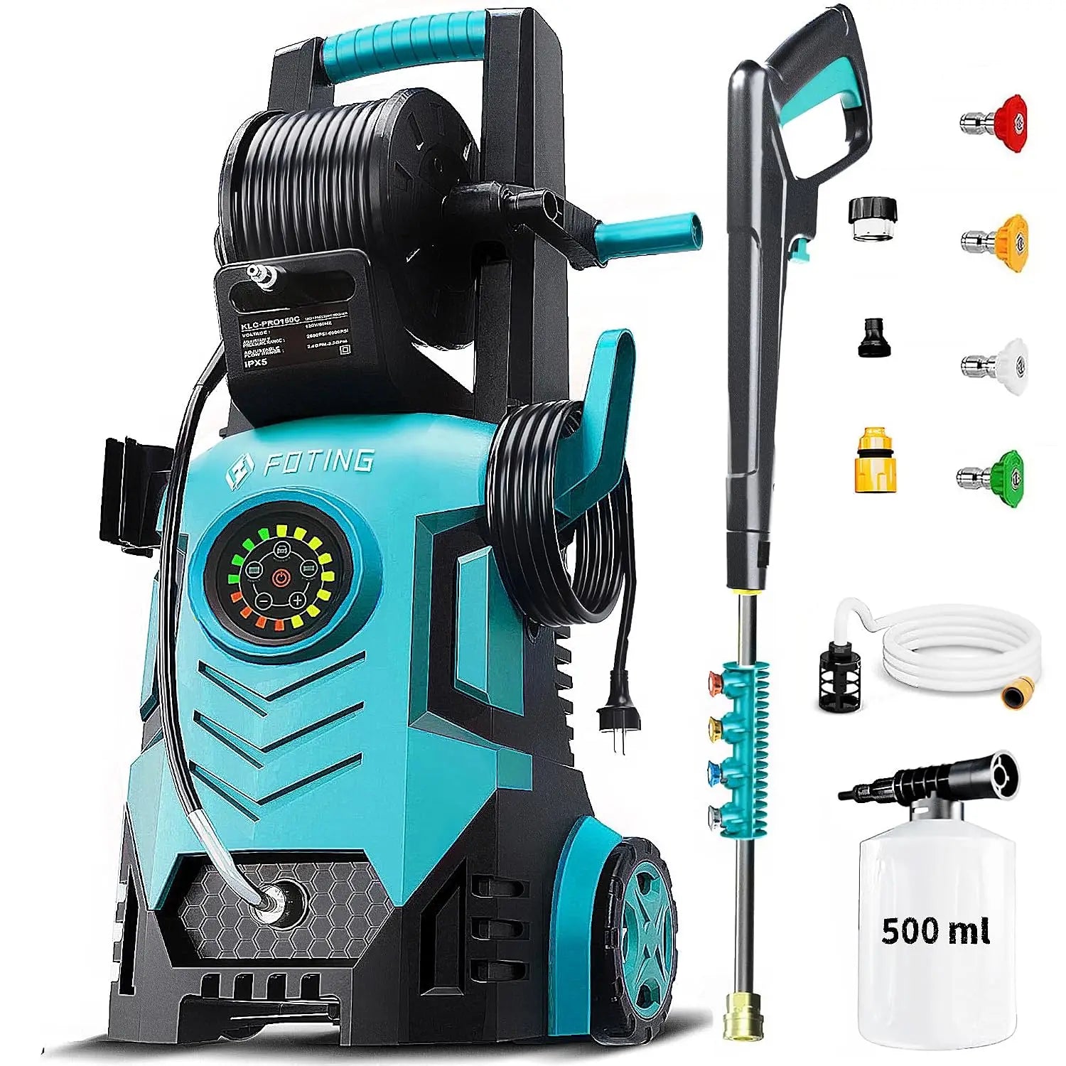 5000PSI Pressure Washer, 8-Level Touch Screen