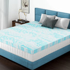 2" Memory Foam/Gel Breathable Cooling Mattress Topper