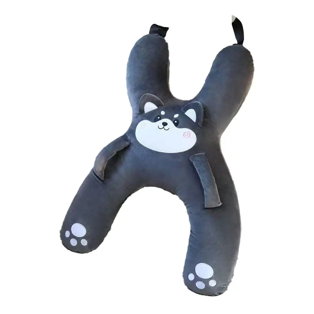 Car Neck Pillow with Seat Belt Safety Sleep Kids Aid Prevent Leaning Headrest Back Seat Sleeping Comfort Long Distance Travel
