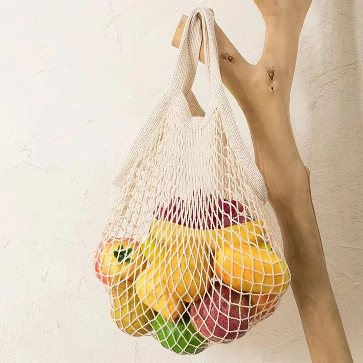 Reusable Cotton Mesh Grocery/Shopping Bag