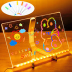 LED Note Board With Night Light & 7 Pens
