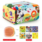 Montessori Magic Tissue Box Sensory Busy Board Toy