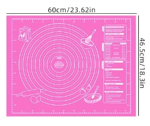 Large Silicone Pastry Mat | Non-Stick Dough Rolling Board