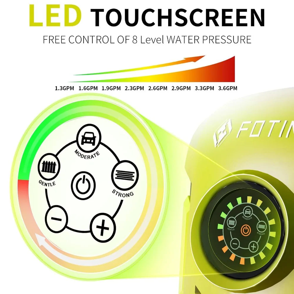 5000PSI Pressure Washer, 8-Level Touch Screen