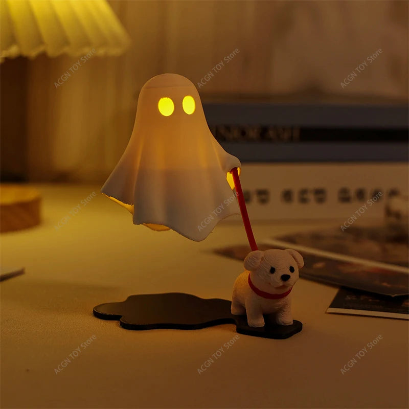 Ghost Walking Dog LED Halloween Decor