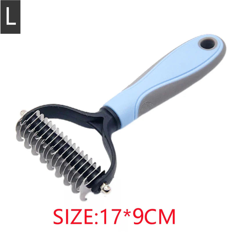 Professional Pet Hair Removal Comb | Shedding Tool for Dogs and Cats